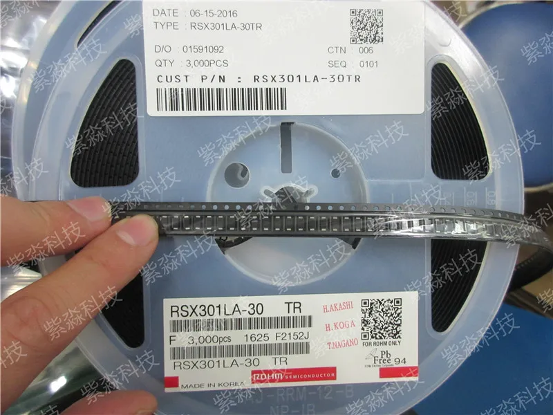 RSX301LA-30 диоды Шотки и выпрямители SCHOTTKY 30V 3A PMDT чип