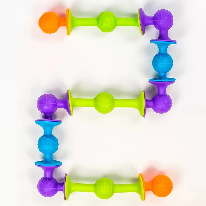 Новинка Мягкие строительные блоки для детей DIY Pop squigz присоска забавная