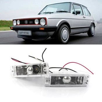 

2 Pcs Car Front Bumper Turn Signal Light Direction Indicator Lamp With Bulbs For Volkswagen VW Golf MK1