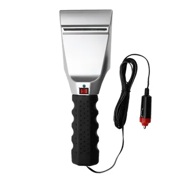 

12V Electric Heated Car Ice Scraper Automobiles Cigarette Lighter Snow Removal Shovel Windshield Glass Defrost Clean Tools Sep17
