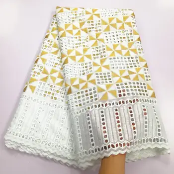 

hot sellling tissu african cotton fabrics soft Swiss voile dry lace in switzerland popular Dubai fabric high quality