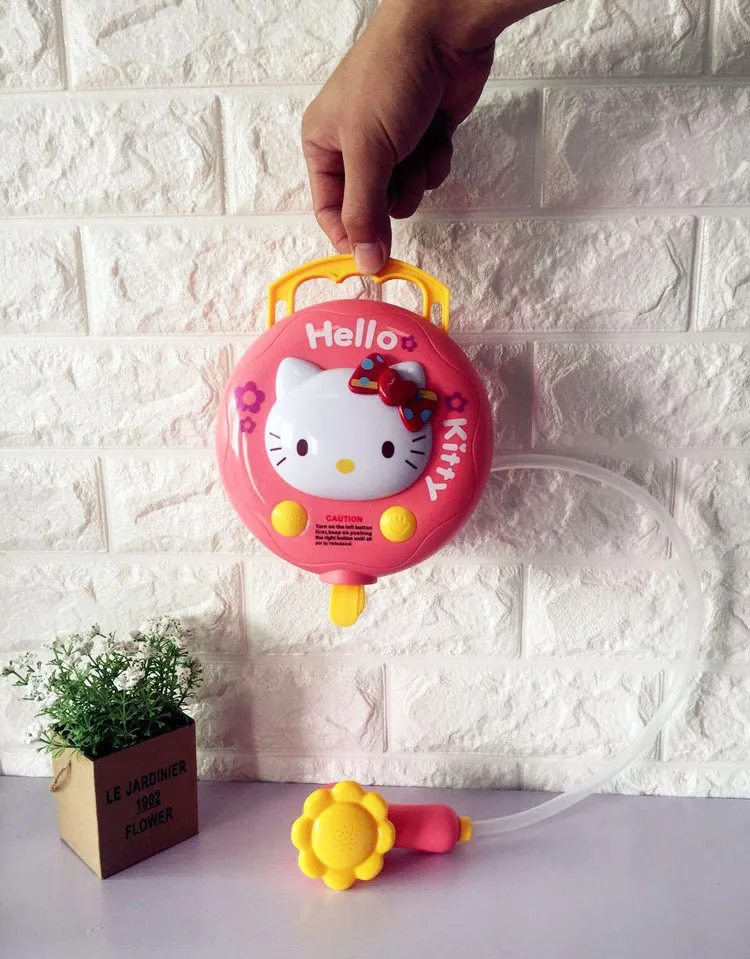 Детский мультфильм Электрический Душ hello kitty/маленький розовый поросенок играть с водой фонтан ванная комната Игрушка для ванной