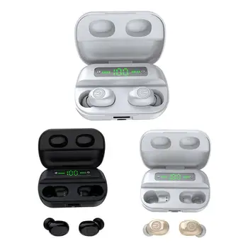 

Wireless Earphones High-quality Digital Display Waterproof BT5.0 In-ear HiFi Stereo Mini Earphones with Charging Case