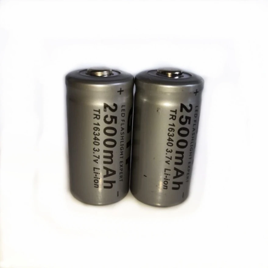8pcs 3.7V 2500mAh CR123A 16340 rechargeable battery lithium battery +16340 lithium battery smart charger
