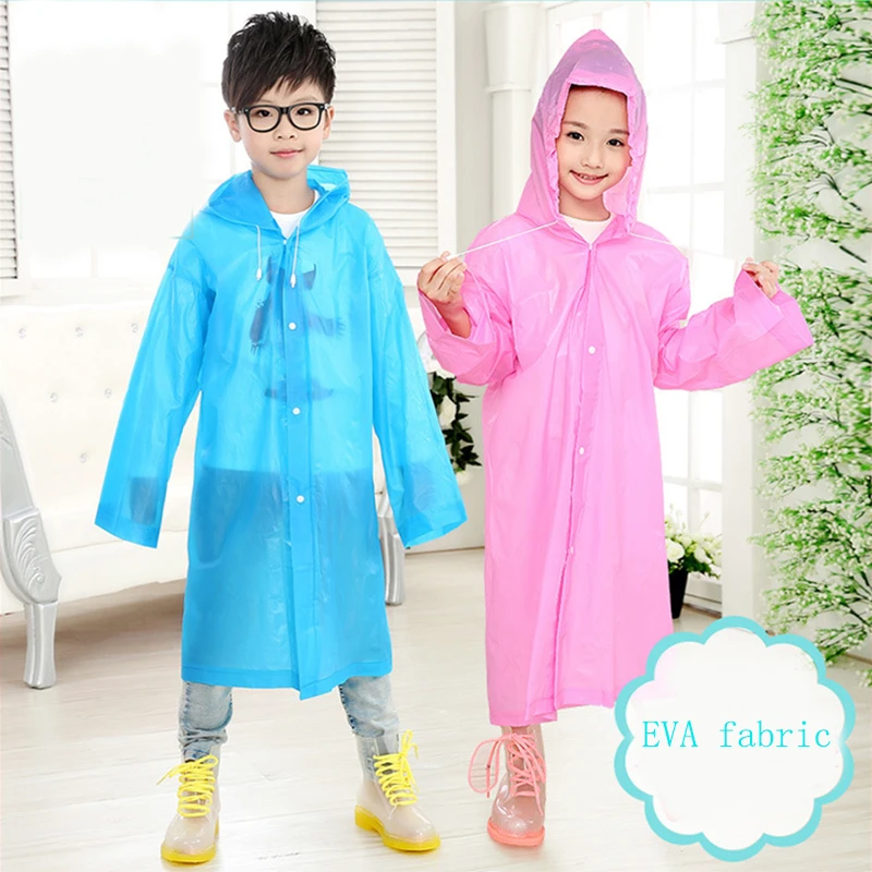 Chubasquero impermeable para niños y niñas, Poncho impermeable capucha, ropa de lluvia para AliExpress
