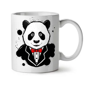 

Panda Gentleman Cute White Tea Coffee Mug 11 Oz