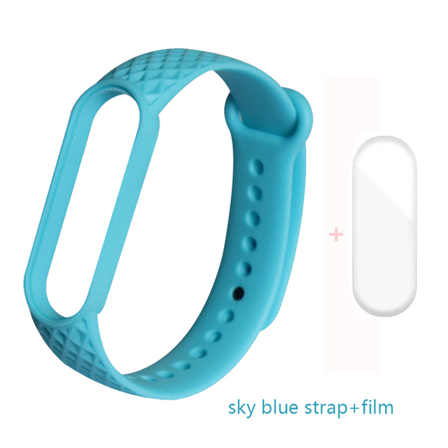 for Xiaomi Band 6 5 4 3 Strap Replacement Wristband MiBand 6 5 Wristband TPU Rhombus Strap for xiaomi Mi Band 5 6 strap