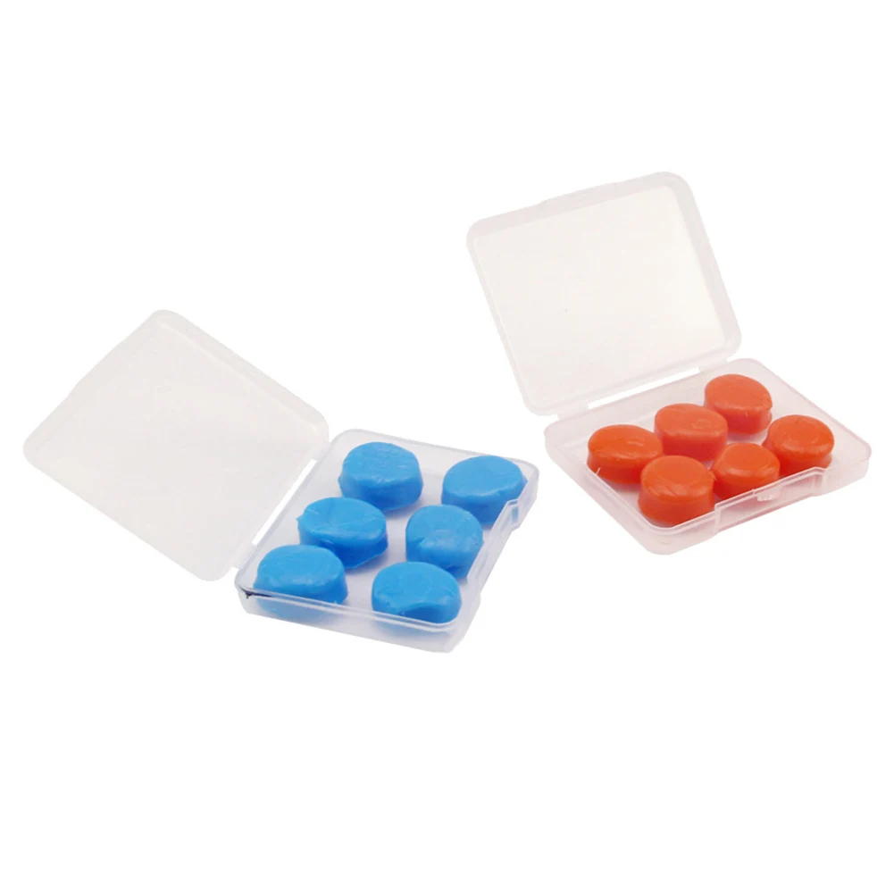 3 Pairs Soft Silicone Waterproof Swimming Ear Plugs Anti-Noise Bath Protector Soundproof Ear Plug Travel Sleep Noise Reduction