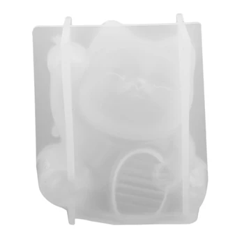 

Cat Shape Silicone Clay Plaster Resin Casting Ornament Craft Mold Handmade Keyring Pendant Charms Jewelry Making Mould