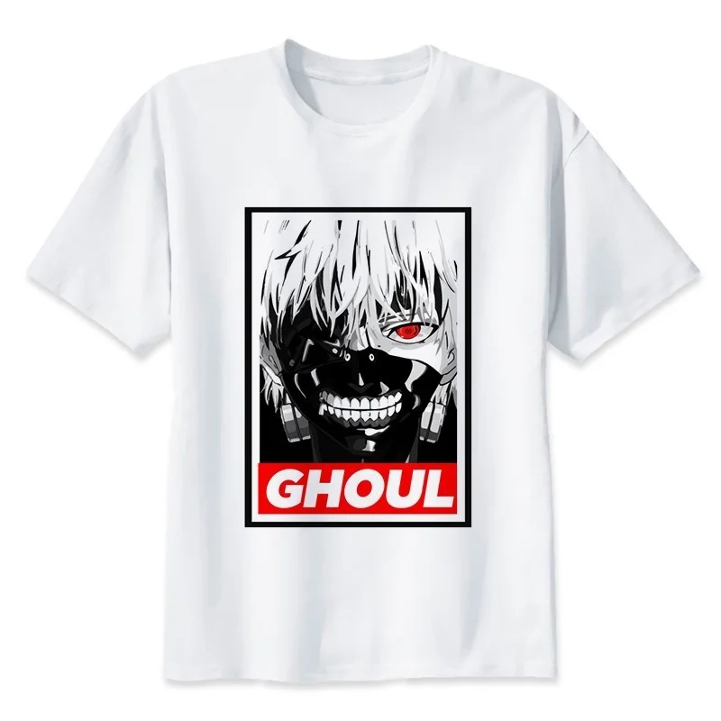 

Japan Tokyo Ghoul Print T-shirt Hot Anime Tokyo Ghoul T-shirt Ken Kaneki Short Sleeve Tokyo Ghoul T-shirt Ladies T-shirt Top