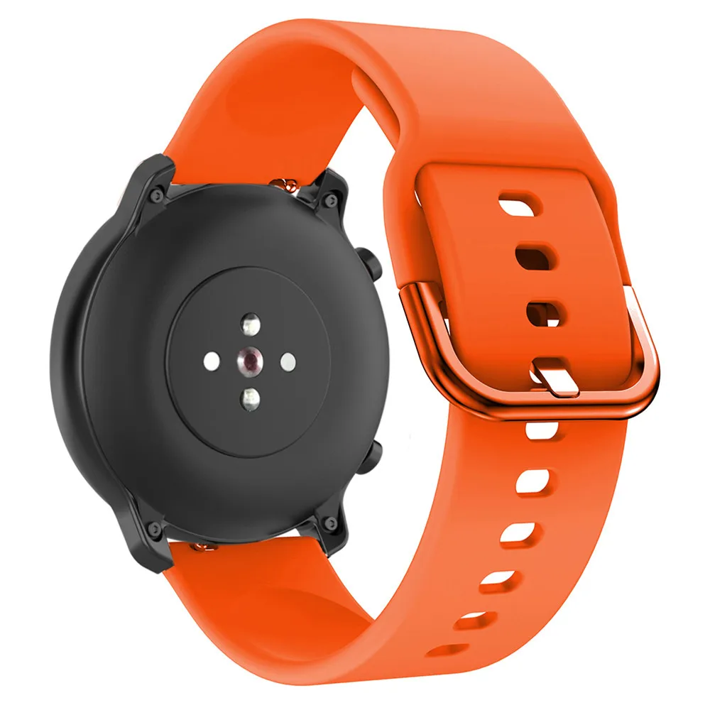 Спортивный силиконовый ремешок для часов Ремешок для Huami Amazfit GTS GTR 42 мм Bip Lite Молодежные Смарт часы Браслет замена Correa ремни