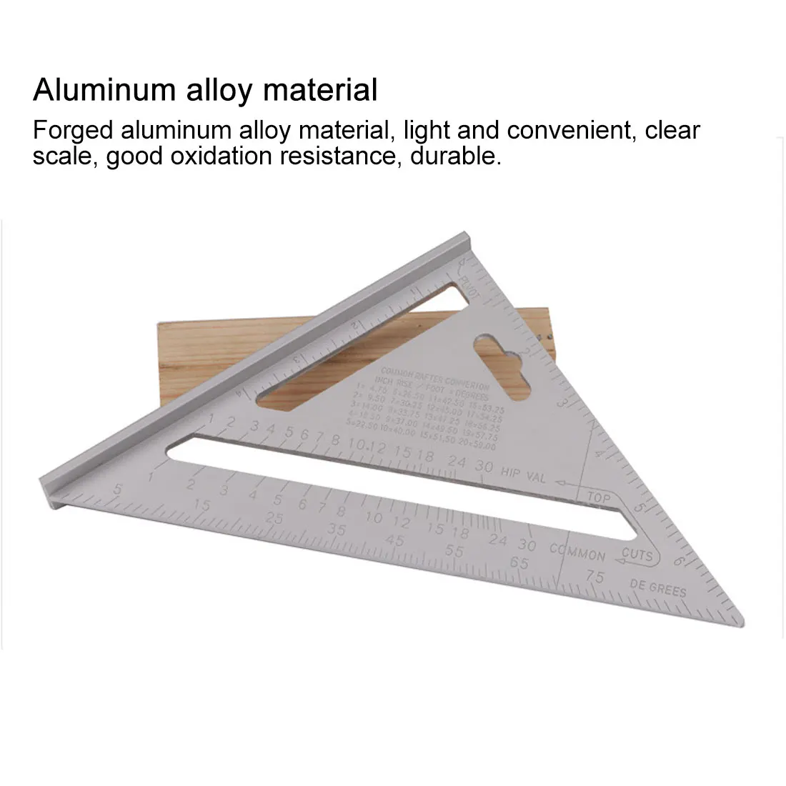 

Aluminum Alloy Measuring Ruler Gauges Triangle Square Ruler Speed Square Roofing Triangle Angle Protractor Measuring Tools