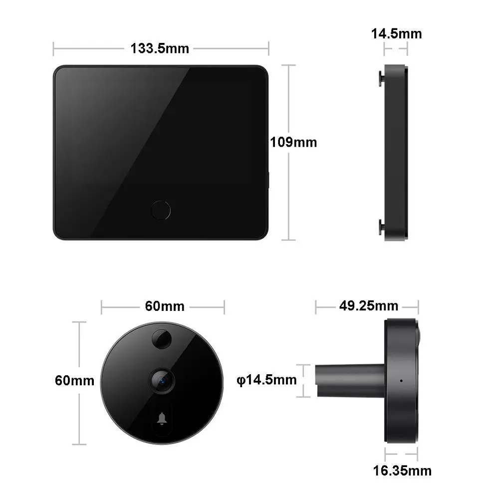 Xiaomi Mijia Smart Cat Eye Video Screen Doorbell