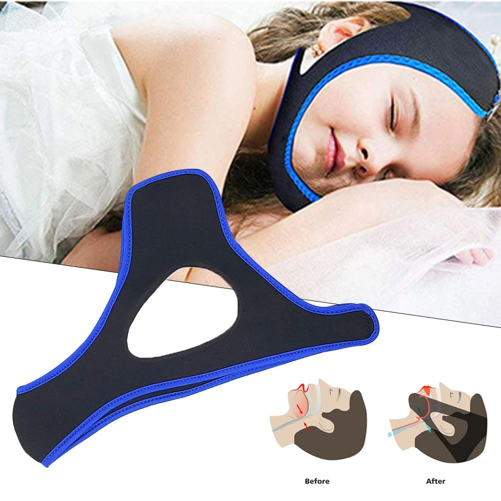 

Anti Snoring Chin Strap Best Stop snoring Device, Adjustable Snore Reduction Belt, Anti-Snoring Belt for Men Women