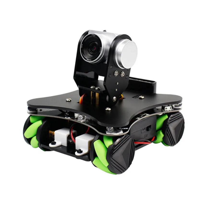 

Yahboom Omniduino Omnidirectional Mobile Smart Car WiFi Video Programming Robot Kit with Vision AI Camera RC car for children