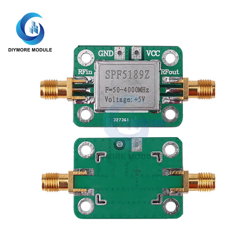 LNA 50-4000MHz SPF5189 RF Low Noise Amplifier Signal Receiver For FM HF VHF / UHF Ham Radio Module Board Best Promotion | Электронные