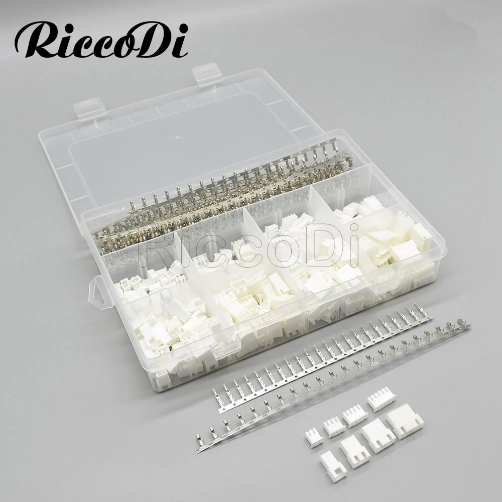 Lot De 20 Jeux Connecteurs JST XH 2.5mm 2 Broches - Mâle Avec Fil 200mm + Femelle