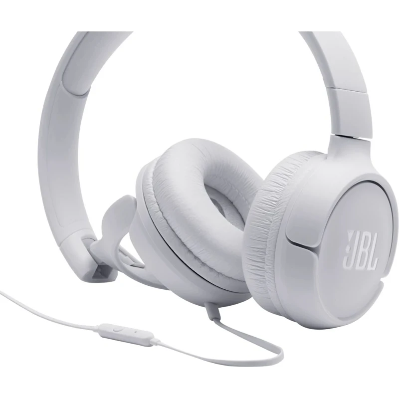 Гарнитура накладные JBL T500 1.187м белый проводные