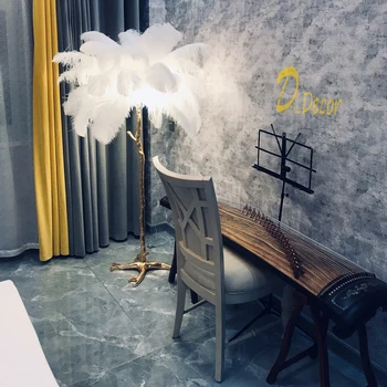 

Modern Luxury Feather Floor lamp for Living Room Home Decoration Floor lights Stand Light Standing lamp Indoor Bedroom Lighting