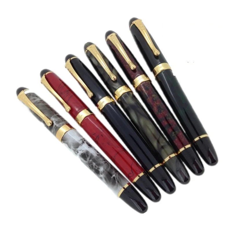 JINHAO Роскошная перьевая ручка Золотое перо 0 7 мм чернильная каллиграфическая