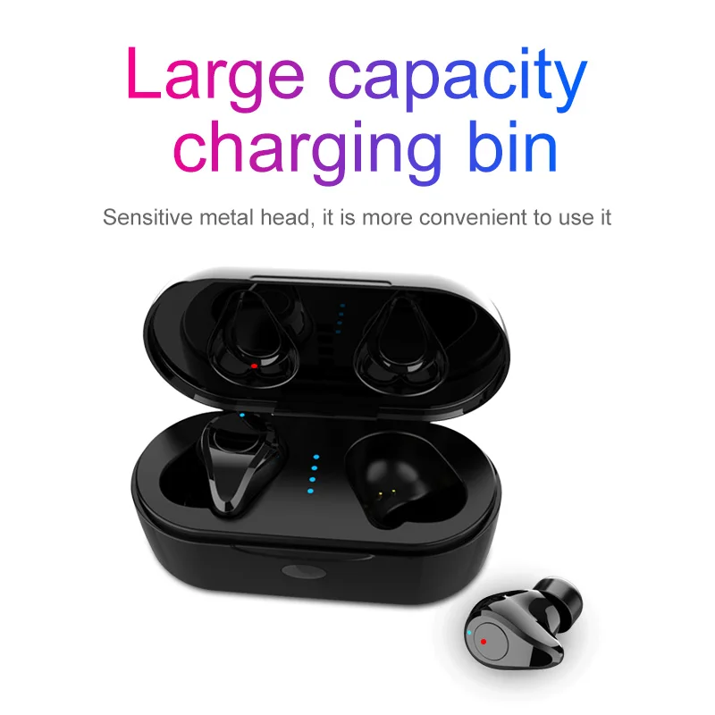 NFUNGYK TWS 5,0 Беспроводная Bluetooth Спортивная гарнитура бас для Iphone Xiaomi с микрофоном