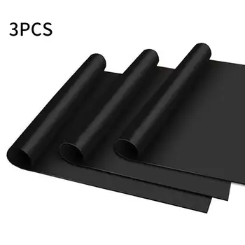 

3pcs Non-stick BBQ Grill Mat 40 * 33cm Baking Mat Cooking Grilling Sheet Heat Resistance Easily Cleaned Kitchen Tools