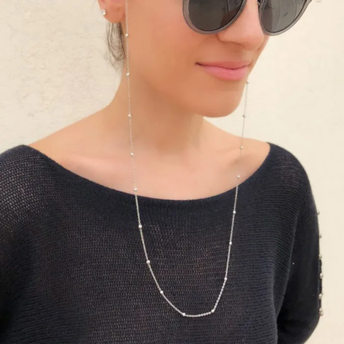Модная женская цепочка для очков Cadena Para Gafas, цепочка для очков для женщин, повседневные Новые солнцезащитные очки, противоскользящий ремешок на шею