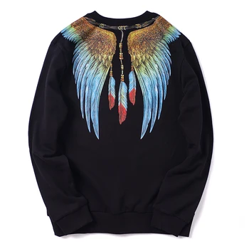 

Men Hoodie Eagle pattern Streetwear 3D wing print Hoodies Printed Sweatshirt men's Hooded Animal Mens Clothing Casual Sweatshirt