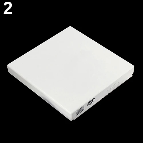 1 шт. мини USB 2,0 Белый DVD привод CD-RW оптический привод рекордер для ПК/ноутбуков/настольных компьютеров dvd периферийных устройств