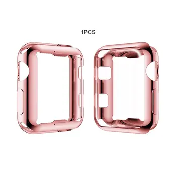 

TPU Soft Plastic Case Compatible for Apple Smart Watch 38/44 /42/ 40mm Ultra-thin Shockproof Safety Box For I watch Series 4