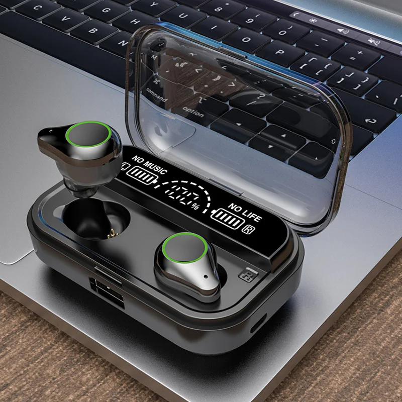 

T10 TWS Bluetooth Headset Fingerprint Touch HD Stereo noise Reduction Gaming Headset fone de ouvido Wireless Bluetooth Earphone