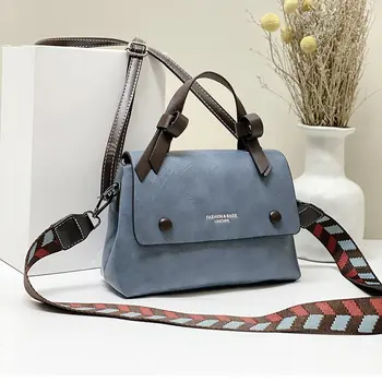 

2020 Luxury Design Women Handbags High Quality Leather Ladies Wide Strap Shoulder Bags Fashion Female Crossbody Bags Bolso Mujer