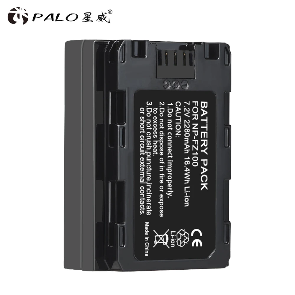 Аккумулятор Palo NPFZ100 2 шт. 2280 мА/ч + ЖК дисплей два USB зарядного устройства для Sony NP