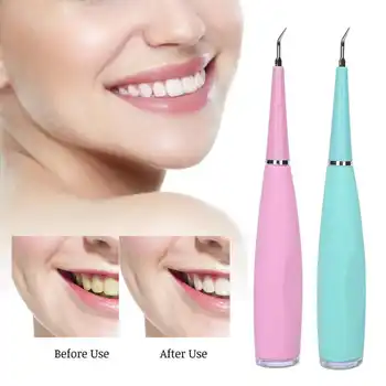 

Household Electric Dental Scaler Tooth Calculus Stains Tartar Plaque Removal Oral Cleaner Tools
