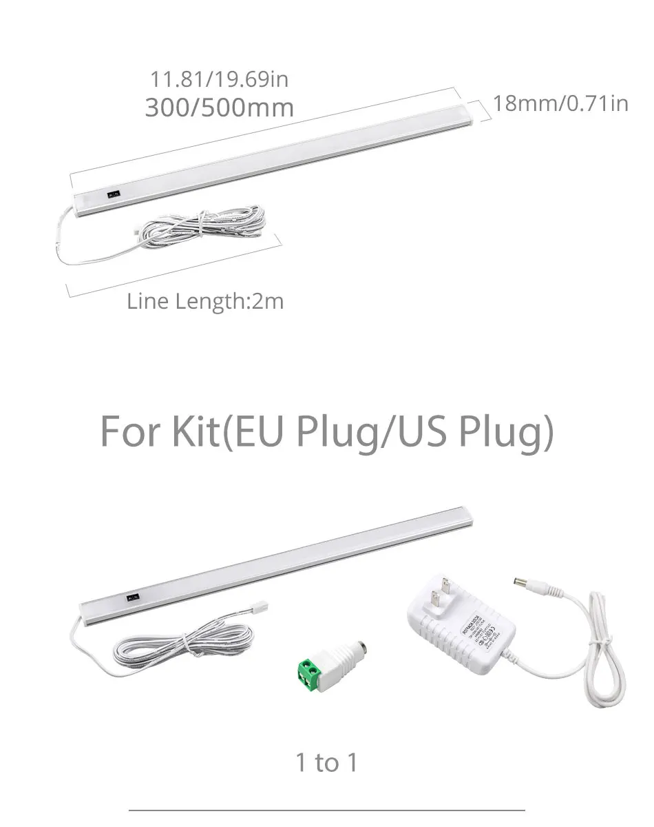 4W7W LED Under Cabinet Light Bar Motion Sensor Display Case Wardrobe Night Lights Cabinet Lamp Cupboard Indoor Lighting (11)