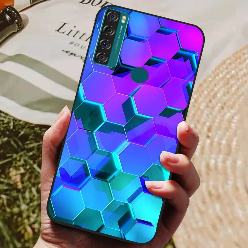 For TCL 20 SE Case Soft Silicone Phone Back Cover For TCL 20 SE TCL20SE TCL20 20SE Cases Coque for TCL 20SE  Fundas bumper Shell designer phone pouch Cases & Covers