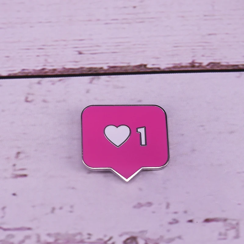 IG Love эмалированная заколка для уведомления в Instagram 1 как брошь социальных