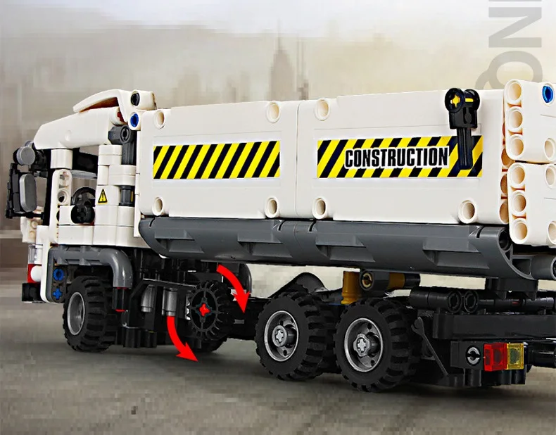 Ewellsold, 799 шт., инженерные строительные блоки для грузовиков, совместимые с автомобилем, кирпичи, развивающие игрушки DIY для мальчиков
