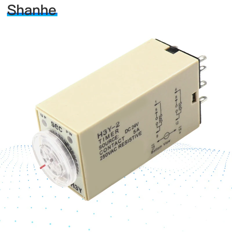 12V 24V 220V 10S 30S 60S 10M 60M H3Y-2 реле времени задержки на базе