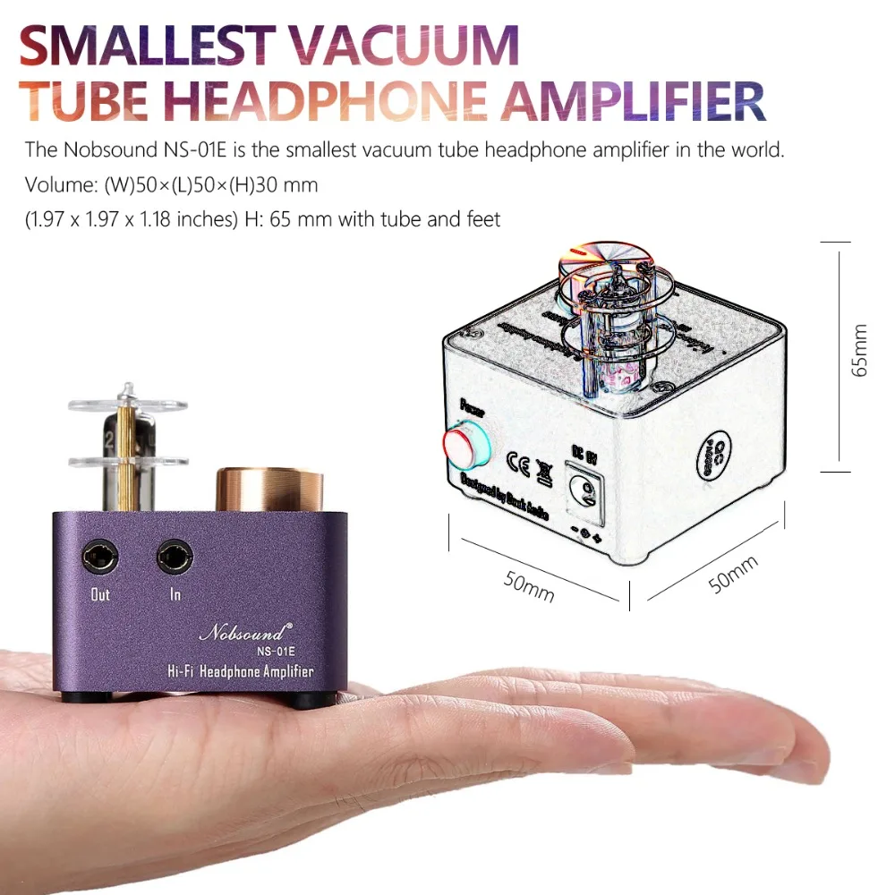 Nobsound Гибридный Amp Мини вакуумный трубчатый усилитель для наушников стерео HiFi