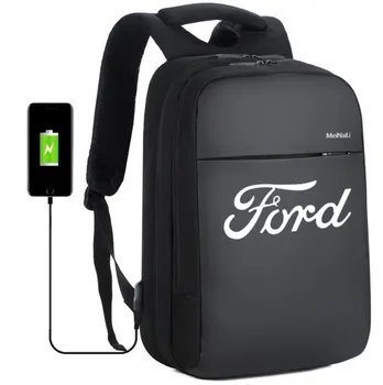 

Ford Logo Anti-theft Backpack Middle School Student Bag USB Charging Business Computer Bag Waterproof Travel Backpack