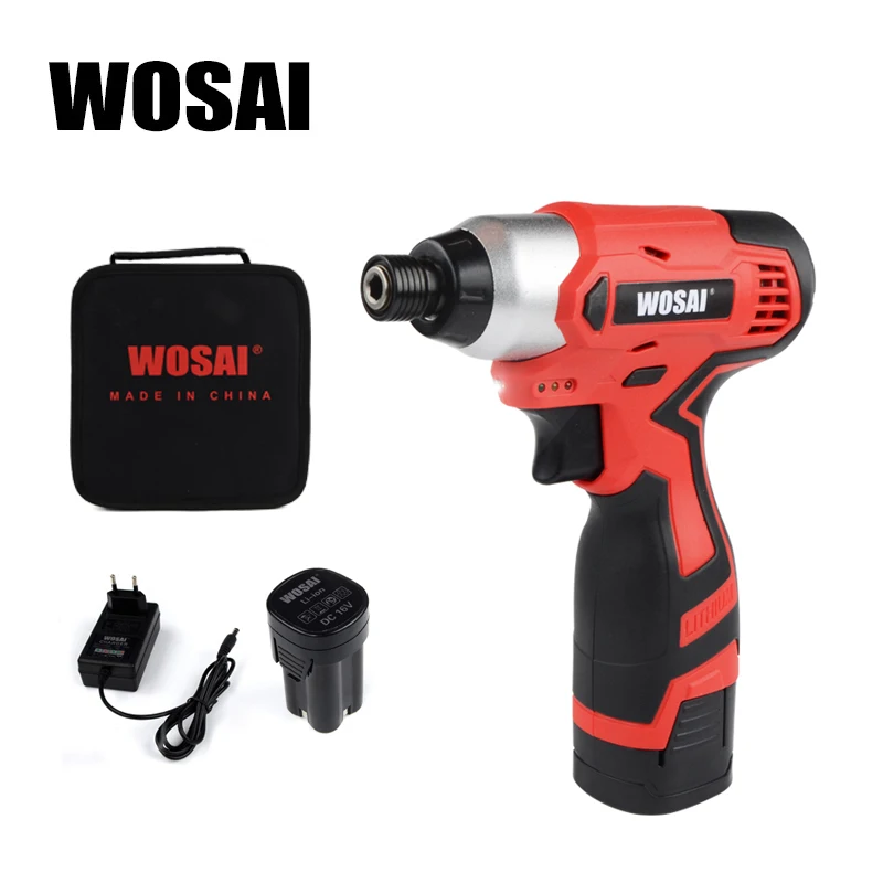 

WOSAI 16V Cordless Screwdriver Electric Drill 100NM Torque Electric Drilling Machine Mini Hand Drill Wireless Power Tool