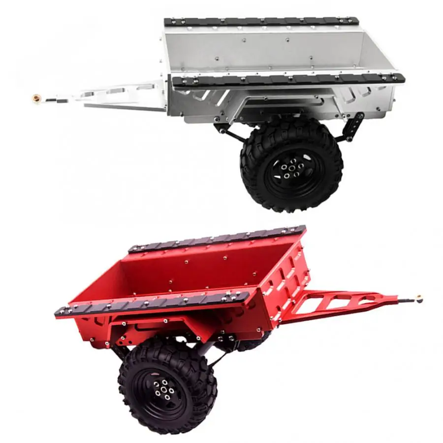 Алюминиевый RC сцепка крепление прицепа аксессуар подходит для Traxxas TAMIYA CC01 D90 D110 TF2 осевой SCX10 1/10 RC автомобиль с двумя резиновыми шинами