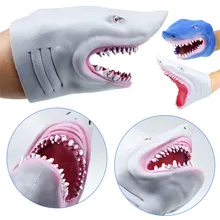 Пластиковая Акула ручная кукла для истории голова животного перчатки детские игрушки подарок Акула рука игрушечные перчатки Голова Животного Фигурка ярко детская игрушка