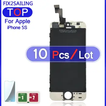 

Grade AAA+++For Apple iPhone 5S Super Quality LCD Display 100% Tested Working Touch Screen Assembly Tempered Glass