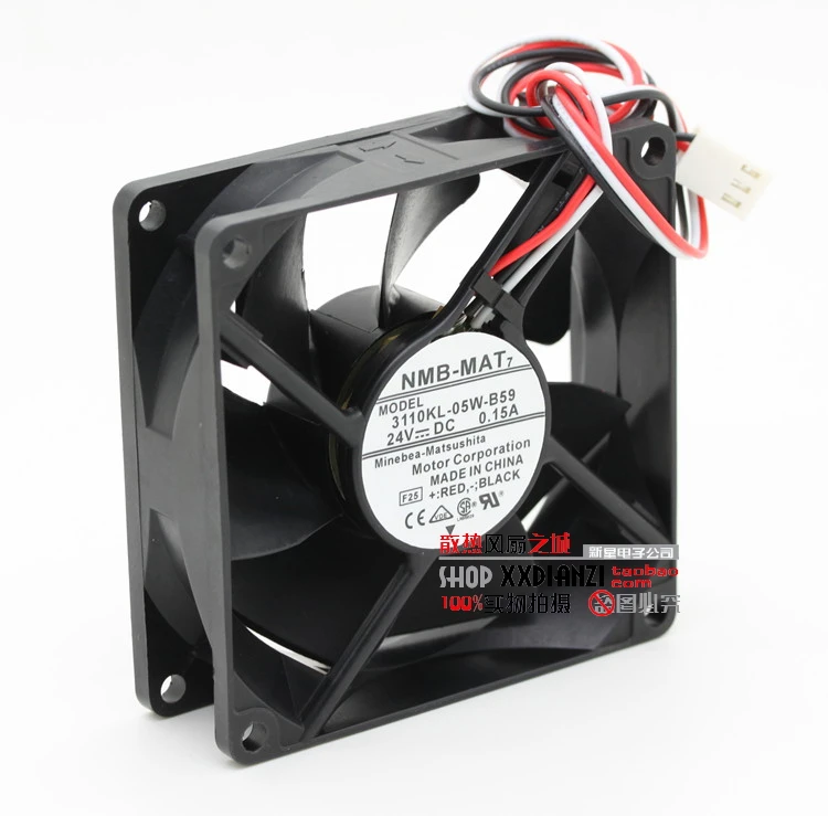 

Original 3110KL-05W-B59 8025 24V 0.15A 8cm stop turn alarm converter fan