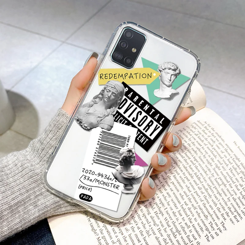 For Samsung Galaxy A51 Case Silicone Clear Funda On Samsung A51 4G 5G Protective Case Soft Coque Galaxy A 51 Shockproof Bumper samsung cases cute Cases For Samsung
