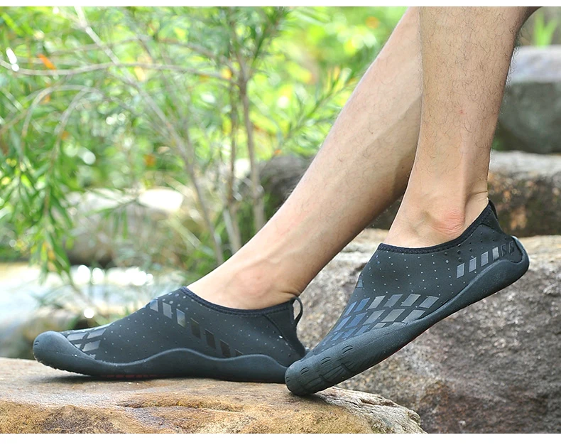 Новая мужская водонепроницаемая обувь без шнуровки Летняя мужская и женская обувь для плавания Мужская обувь для дайвинга быстросохнущая женская обувь для йоги на мягкой подошве