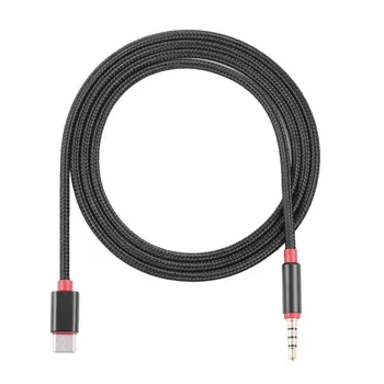 

USB Type-c Braided Audio Adapter Cable Converter to 3.5mm Male Audio Cable Car AUX Audio Extension Cable Cord for Phone ONLENY