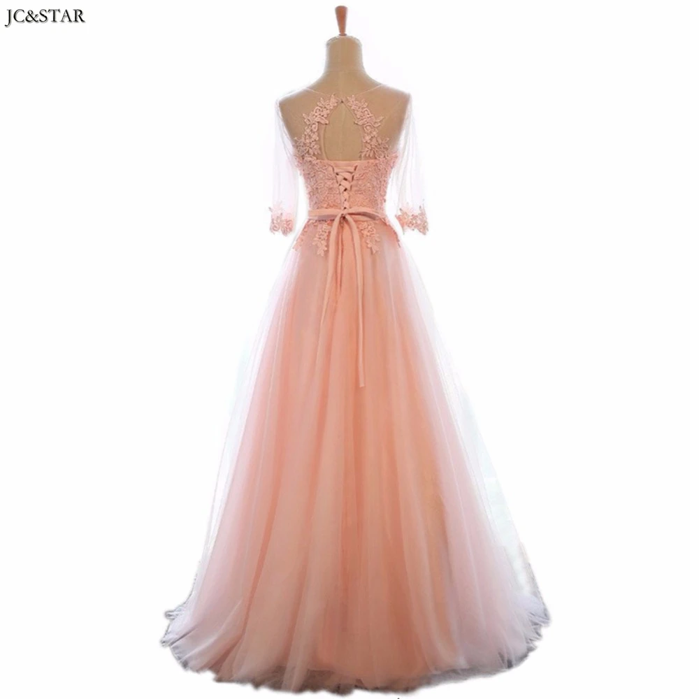 Vestido de fiesta para boda, новинка, кружевное платье трапециевидной формы с коротким рукавом, королевское, синее, розовое, серебряное, Бордовое платье подружки невесты, длинное платье demoiseur d'